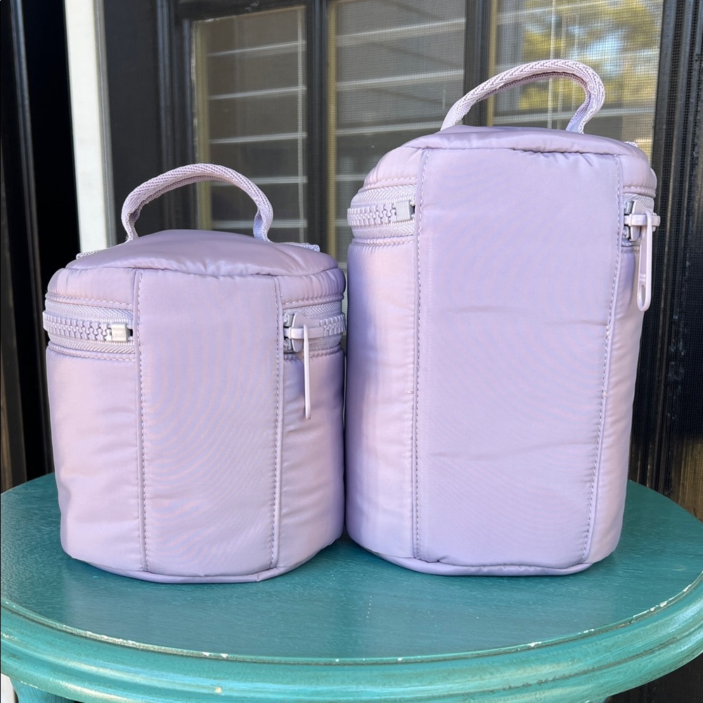 Dagne Dover Mila Toiletry Organizer Small and Large in Dusk Violet - Picture 2 of 4